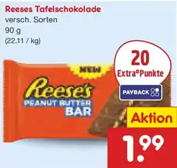 Netto Marken-Discount Reeses Tafelschokolade Angebot