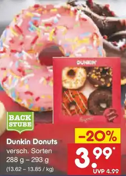 Netto Marken-Discount BACK STUBE Dunkin Donuts Angebot
