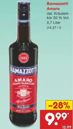 Netto Marken-Discount Ramazzotti Amaro Angebot