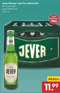 Netto Marken-Discount Jever Pilsener oder Fun Alkoholfrei Angebot