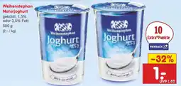 Netto Marken-Discount Weihenstephan Naturjoghurt Angebot