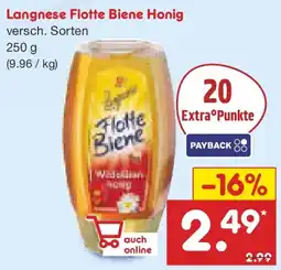 Netto Marken-Discount Langnese Flotte Biene Honig Angebot