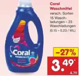 Netto Marken-Discount Coral Waschmittel Angebot