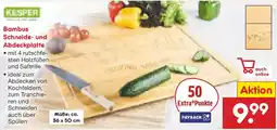 Netto Marken-Discount KESPER Bambus Schneide- und Abdeckplatte Angebot