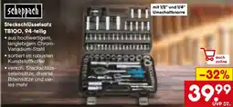 Netto Marken-Discount scheppach Steckschlüsselsatz TB100, 94-teilig Angebot