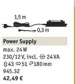 bauSpezi Power Supply Angebot