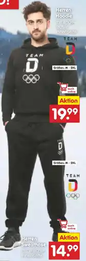 Netto Marken-Discount TEAM Herren Sweathose Angebot