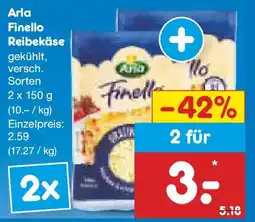 Netto Marken-Discount Arla Finello Reibekäse Angebot