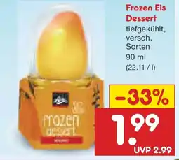 Netto Marken-Discount Frozen Eis Dessert Angebot
