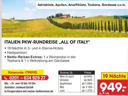 Netto Marken-Discount Italien pkw-rundreise „all of italy" 19 Nächte Angebot
