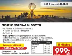 Netto Marken-Discount Busreise nordkap & lofoten 11 Nächte Angebot