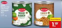 Netto Marken-Discount Beste Ernte WeiBe Bohnen oder oder Linsen mit Suppengrün Angebot