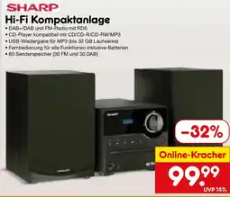 Netto Marken-Discount SHARP Hi-Fi Kompaktanlage Angebot