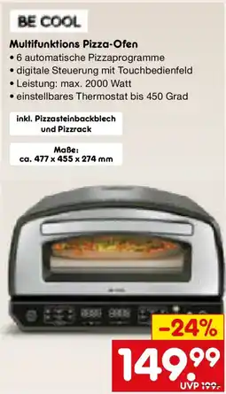 Netto Marken-Discount BE COOL Multifunktions Pizza-Ofen Angebot