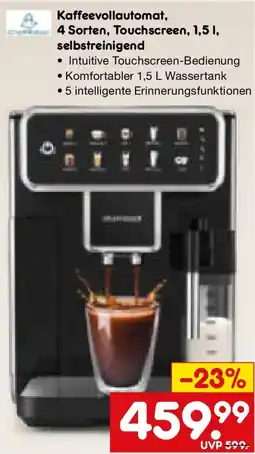 Netto Marken-Discount Kaffeevollautomat, 4 Sorten, Touchscreen, selbstreinigend Angebot