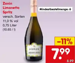Netto Marken-Discount Zonin Limonetto Spritz Angebot