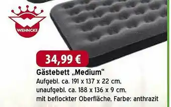 bauSpezi Gästebett „medium“ Aufgebl Angebot