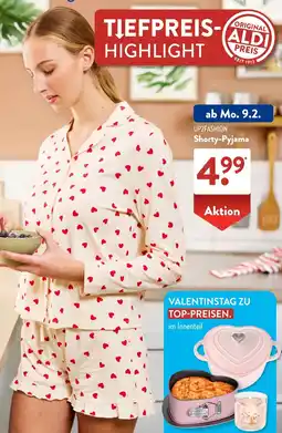 Aldi Süd UP2FASHION Shorty-Pyjama Angebot
