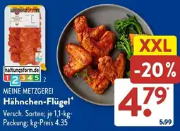 Aldi Süd MEINE METZGEREI Hähnchen-Flügel Angebot