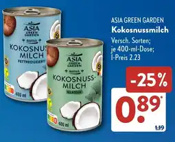 Aldi Süd ASIA GREEN GARDEN Kokosnussmilch Angebot
