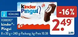 Aldi Süd FERRERO kinder- Pingui Angebot