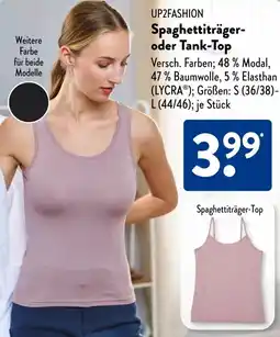 Aldi Süd UP2FASHION Spaghettiträger- oder Tank-Top Angebot