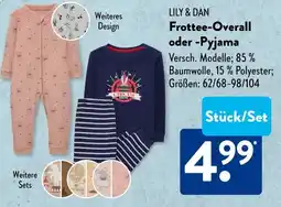 Aldi Süd LILY & DAN Frottee-Overall oder -Pyjama Angebot