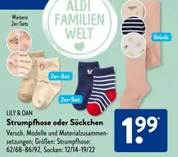Aldi Süd LILY & DAN Strumpfhose oder Söckchen Angebot