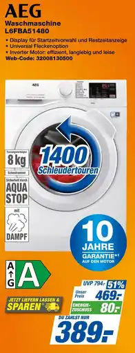 expert Techno Land AEG Waschmaschine L6FBA51480 Angebot