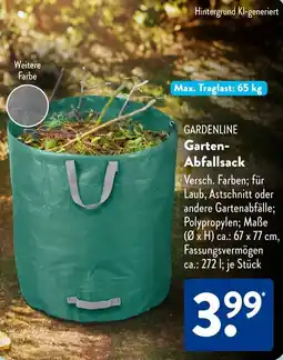 Aldi Süd GARDENLINE Garten- Abfallsack Angebot