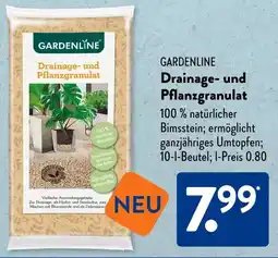 Aldi Süd GARDENLINE Drainage- und Pflanzgranulat Angebot