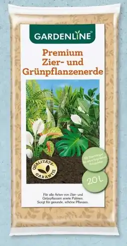 Aldi Süd GARDENLINE Premium Zier- und Grünpflanzenerde Angebot