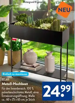 Aldi Süd BELAVI Metall-Hochbeet Angebot