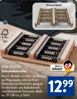 Aldi Süd HOME CREATION Schuhabstreifer Angebot