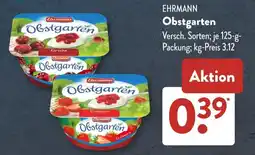 Aldi Süd EHRMANN Obstgarten Angebot
