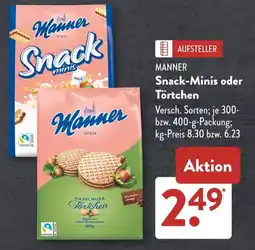 Aldi Süd MANNER Snack-Minis oder Törtchen Angebot