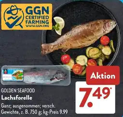 Aldi Süd GOLDEN SEAFOOD Lachsforelle Angebot