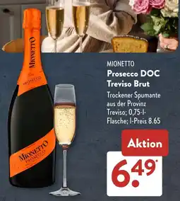 Aldi Süd MIONETTO Prosecco DOC Treviso Brut Angebot