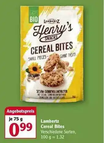 Globus Lambertz Cereal Bites Angebot