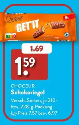 Aldi Süd CHOCEUR Schokoriegel Angebot