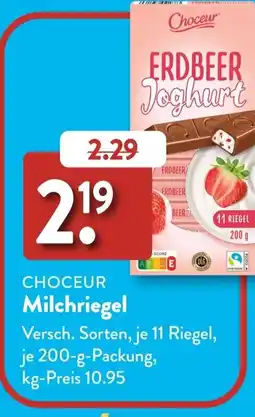 Aldi Süd CHOCEUR Milchriegel Angebot