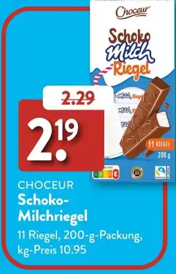 Aldi Süd CHOCEUR Schoko- Milchriegel Angebot