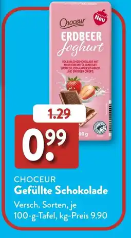 Aldi Süd CHOCEUR Gefüllte Schokolade Angebot