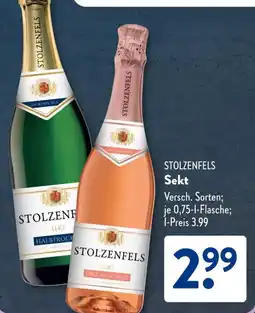 Aldi Süd STOLZENFELS Sekt Angebot