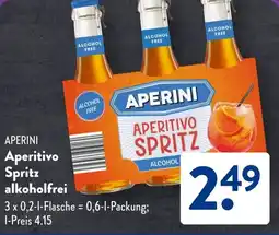 Aldi Süd APERINI Aperitivo Spritz alkoholfrei Angebot