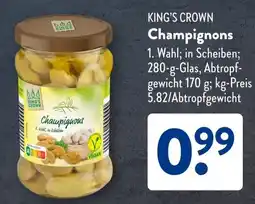 Aldi Süd KING'S CROWN Champignons Angebot
