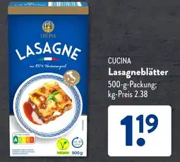 Aldi Süd CUCINA Lasagneblätter Angebot