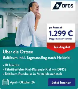 Aldi Süd Über die Ostsee Baltikum inkl. Tagesausflug nach Helsinki Angebot