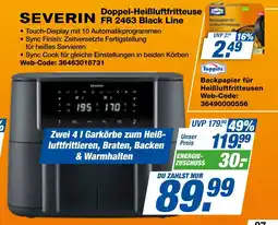 expert Techno Land SEVERIN Doppel-Heißluftfritteuse FR 2463 Black Line Angebot