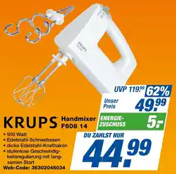 expert Techno Land KRUPS Handmixer F608 14 Angebot
